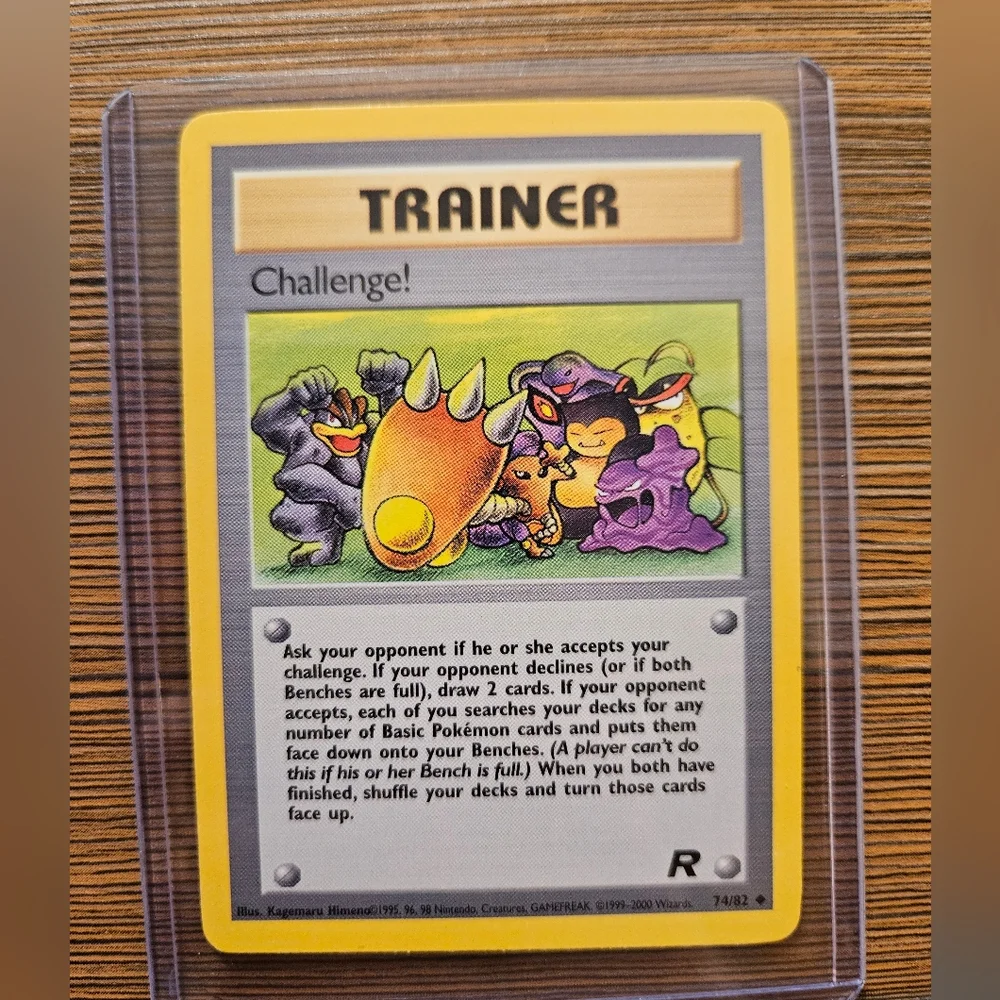 Pokemon Challenge! 74/82 Rocket Trainer Card